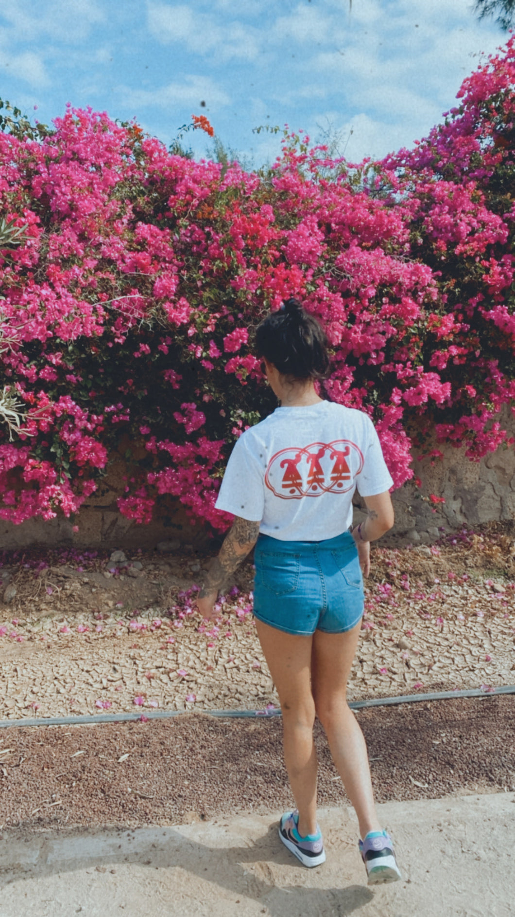 Triple logo Tee in Red